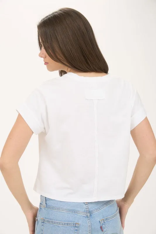 Washed Short Sleeve Knit Top sold by U-NI-TY