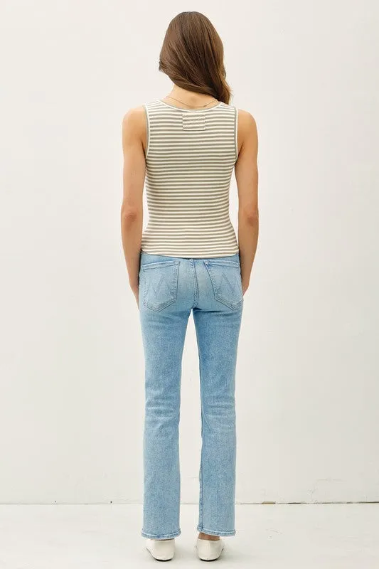 Stripe Ribbed Cotton Tank sold by U-NI-TY product image thumbnail 3