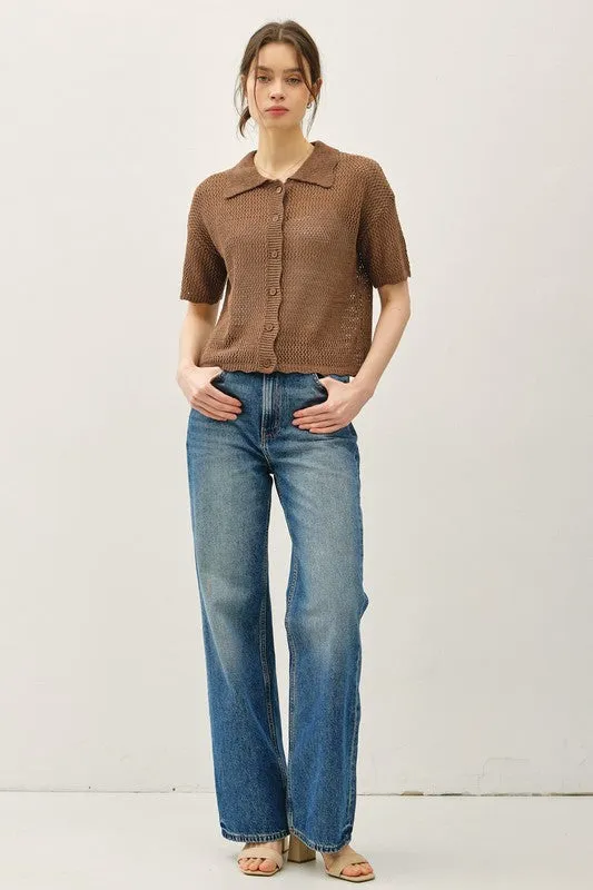 Scalloped Sweater Top sold by U-NI-TY