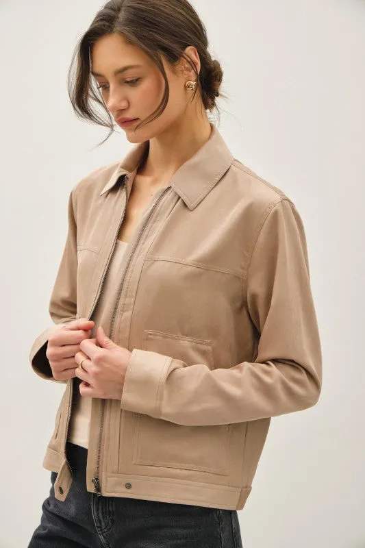 Suede Feel Jacket sold by U-NI-TY