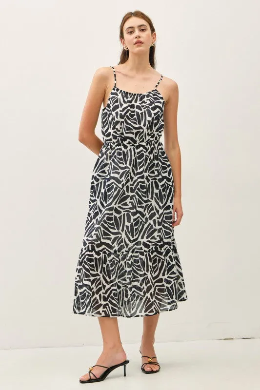 Geo Printed Cotton Midi Dress sold by U-NI-TY