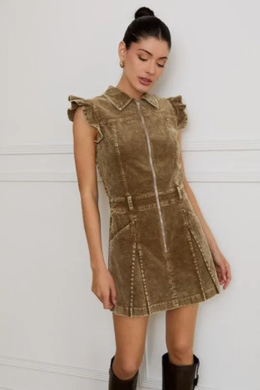 Zip Up Corduroy Romper sold by U-NI-TY