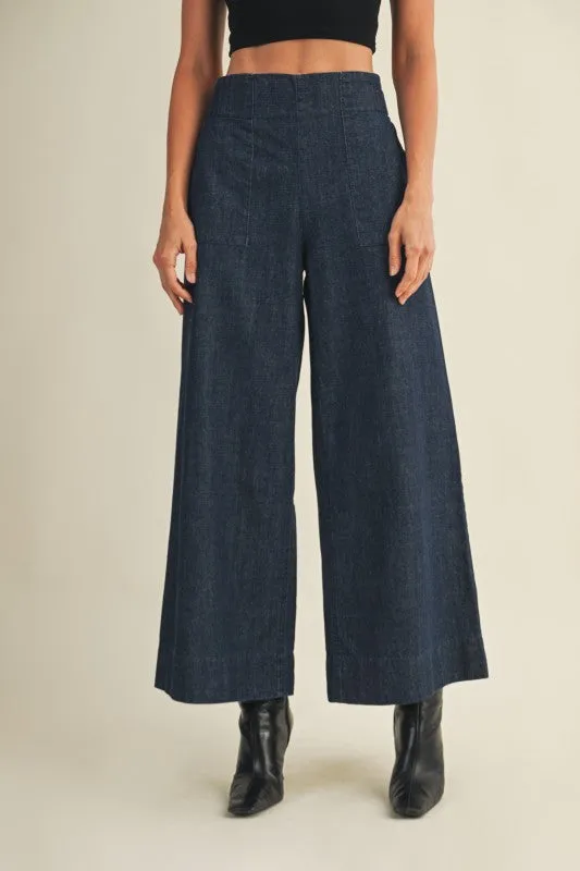 Banded Denim Pants sold by U-NI-TY