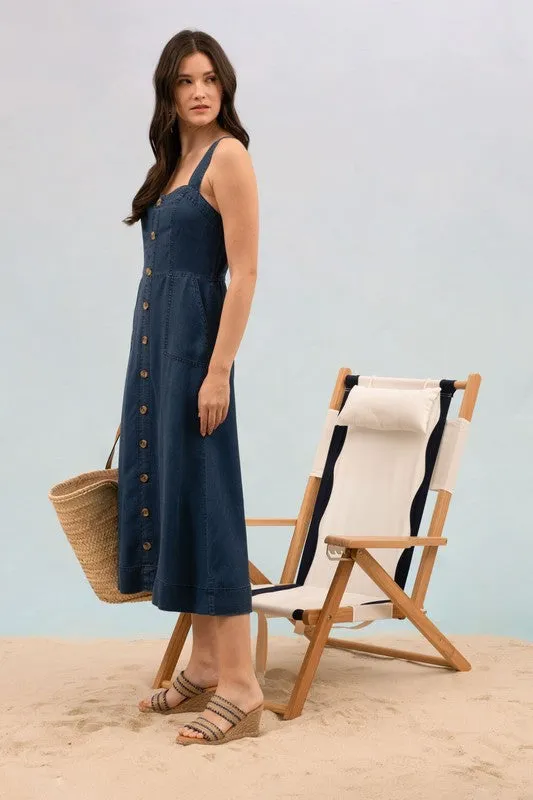 Chambray Maxi Dress sold by U-NI-TY