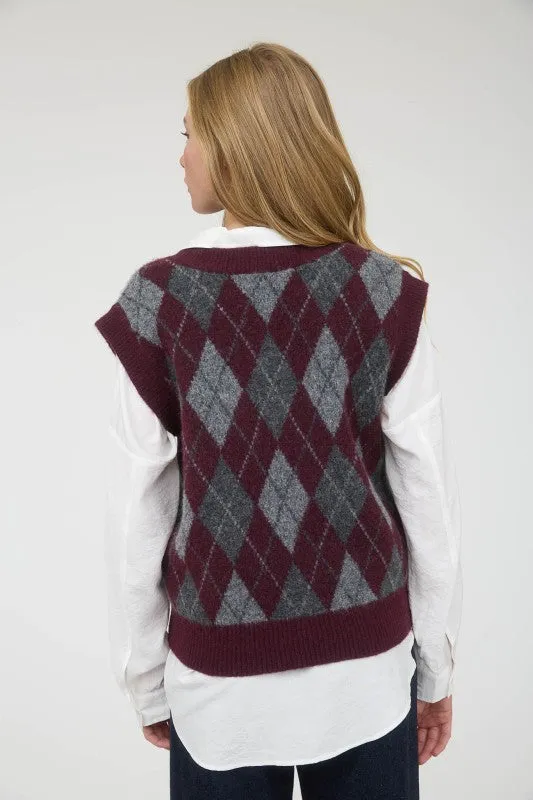 Argyle Knit Vest sold by U-NI-TY product image thumbnail 4