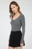 Lace Trim Knit Top sold by U-NI-TY