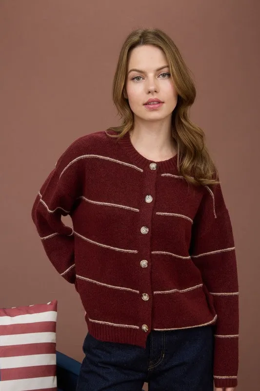 Thin Stripe Cardigan sold by U-NI-TY product image thumbnail 4