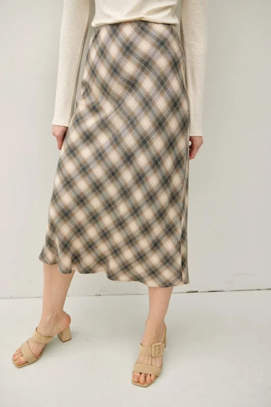 Tartan Plaid Midi Skirt sold by U-NI-TY product image thumbnail 4