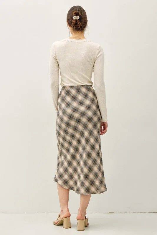 Tartan Plaid Midi Skirt sold by U-NI-TY product image thumbnail 3