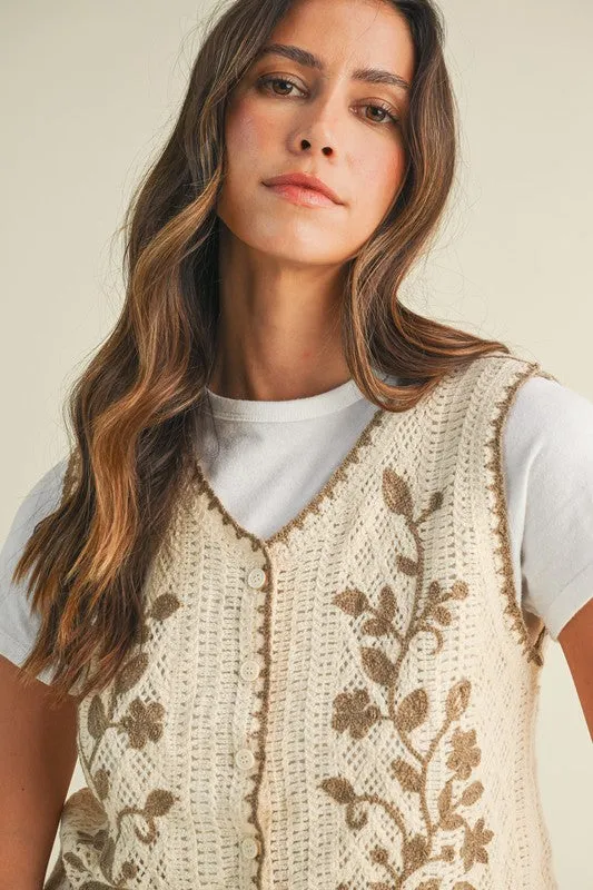 Blanket Stitch Crochet Vest sold by U-NI-TY product image thumbnail 2