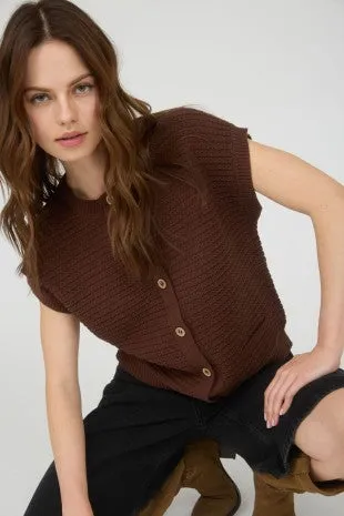 Button Down Short Sleeve Vest sold by U-NI-TY