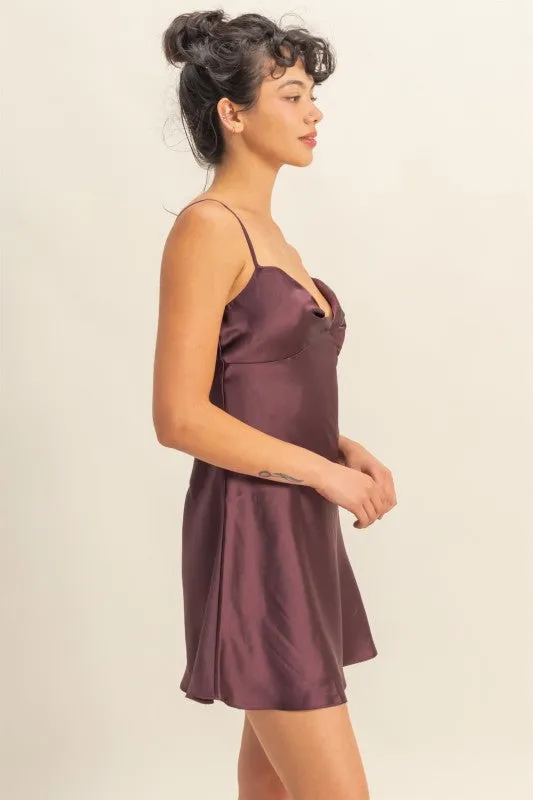 Sweetheart Satin Mini Dress sold by U-NI-TY product image thumbnail 2