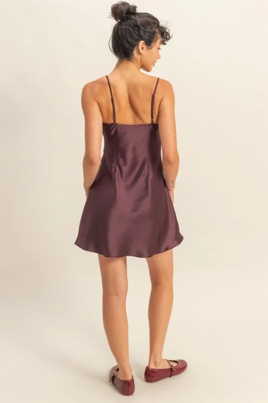 Sweetheart Satin Mini Dress sold by U-NI-TY product image thumbnail 3