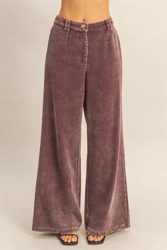 Washed Corduroy Trousers sold by U-NI-TY