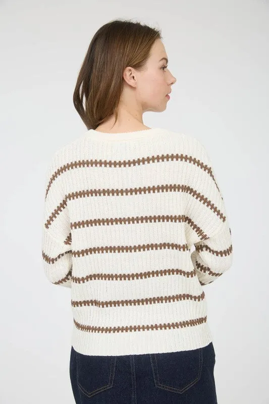 Stripe Crewneck Sweater sold by U-NI-TY