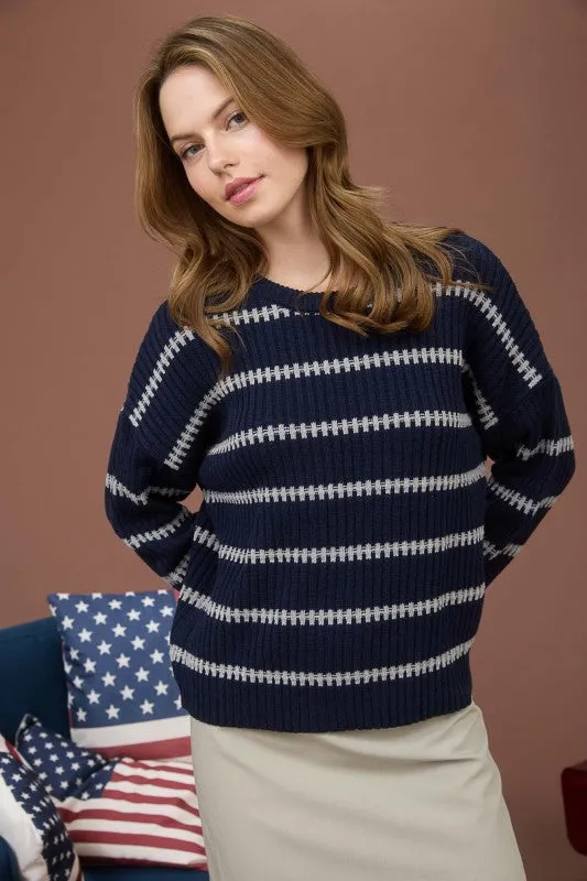 Stripe Crewneck Sweater sold by U-NI-TY product image thumbnail 5