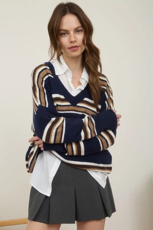 Stripe Multicolour Knit Sweater sold by U-NI-TY product image thumbnail 3