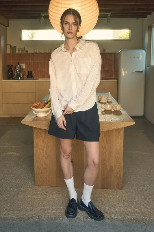 Pinstripe Collared Button Down sold by U-NI-TY product image thumbnail 4