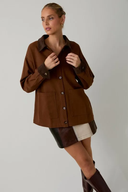 Button Down Barn Jacket sold by U-NI-TY