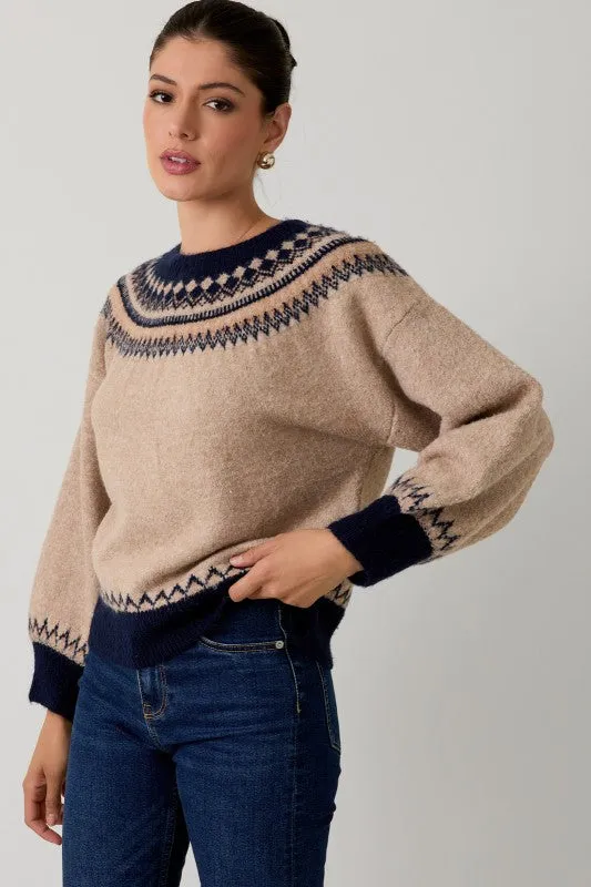Crew Neck Nordic Sweater sold by U-NI-TY