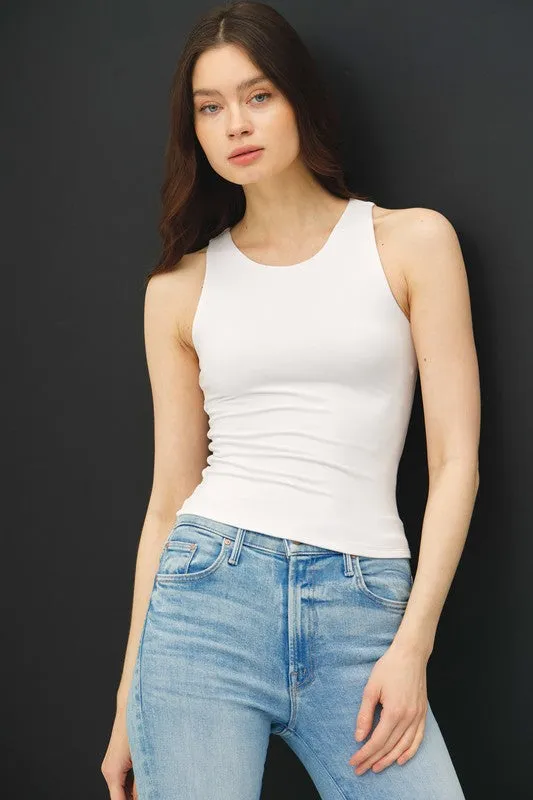 Soft Basic Round Neck Tank Top sold by U-NI-TY product image thumbnail 4