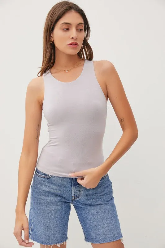 Soft Basic Round Neck Tank Top sold by U-NI-TY