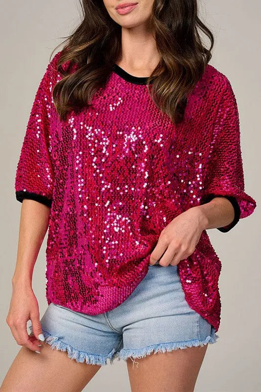 Sequin Loose Fit Blouse sold by U-NI-TY product image thumbnail 2