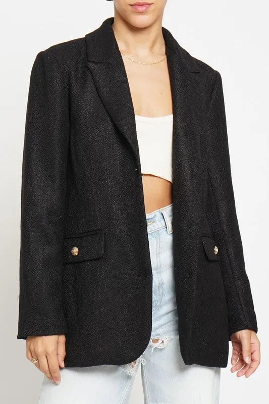 Boucle Long Blazer sold by U-NI-TY