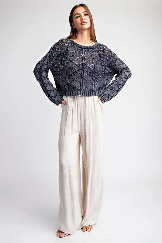 Crochet Pattern Long Sleeve Sweater Top sold by U-NI-TY product image thumbnail 4