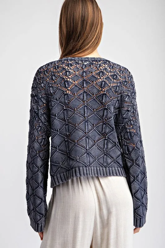 Crochet Pattern Long Sleeve Sweater Top sold by U-NI-TY product image thumbnail 3