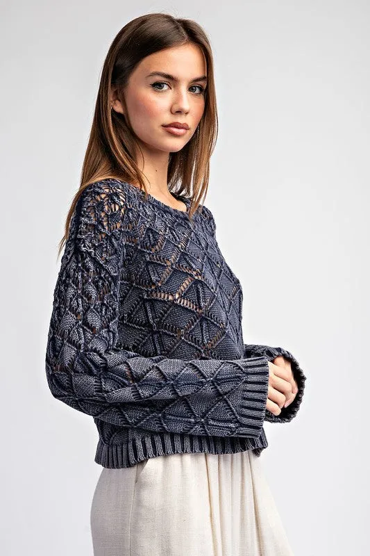 Crochet Pattern Long Sleeve Sweater Top sold by U-NI-TY product image thumbnail 2