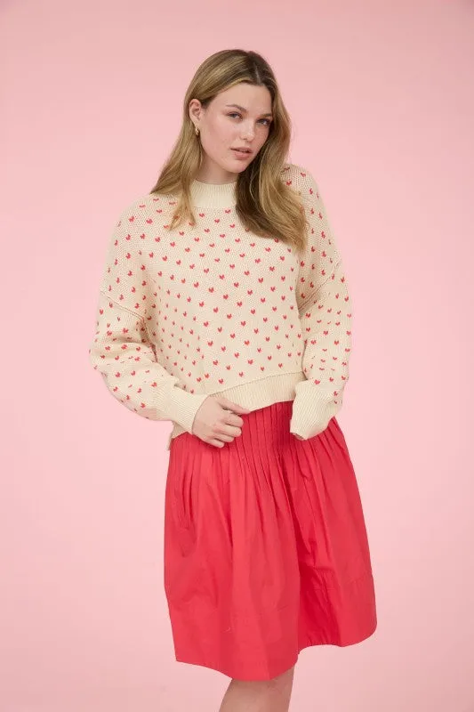 Heart Pattern Pullover made by U-NI-TY