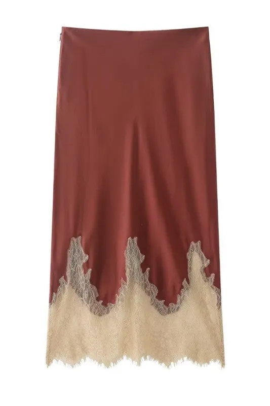 Contrast Lace Skirt sold by U-NI-TY