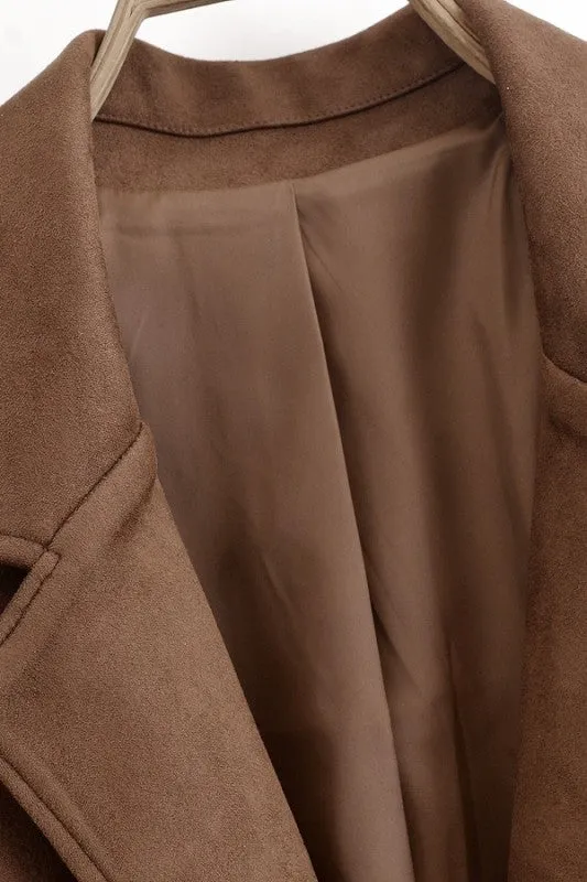 Faux Suede Blazer Jacket sold by U-NI-TY product image thumbnail 3