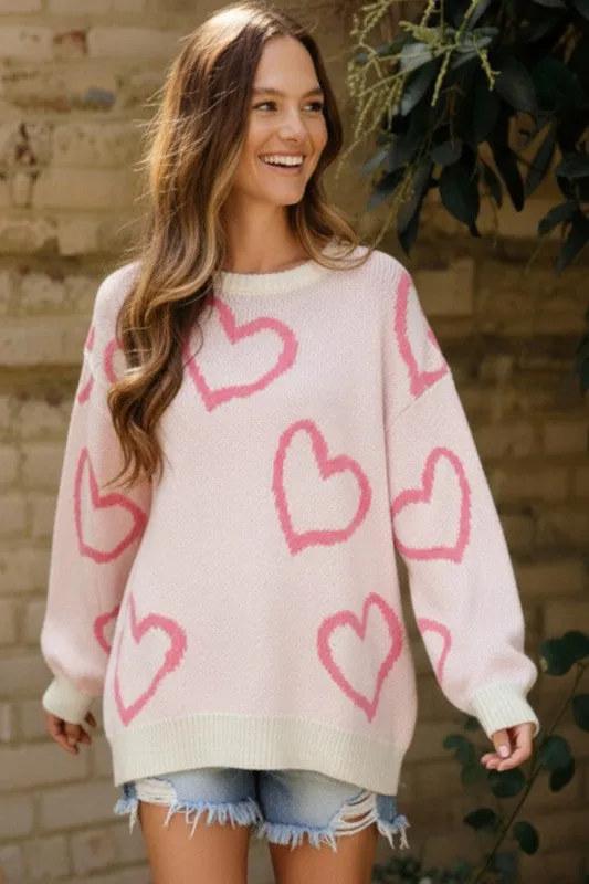 Oversized Heart Sweater sold by U-NI-TY