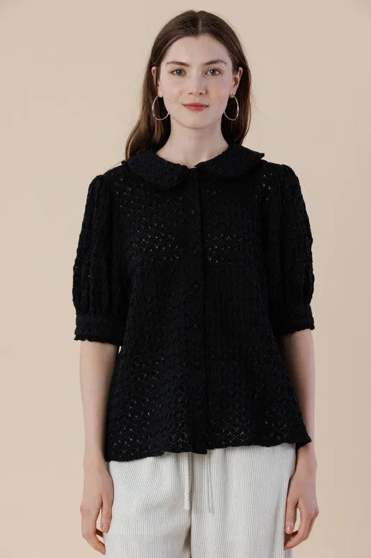 Peter Pan Collar Blouse made by U-NI-TY
