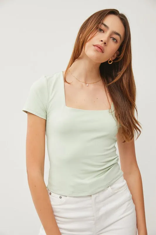 Basic Square Neck Top sold by U-NI-TY product image thumbnail 4