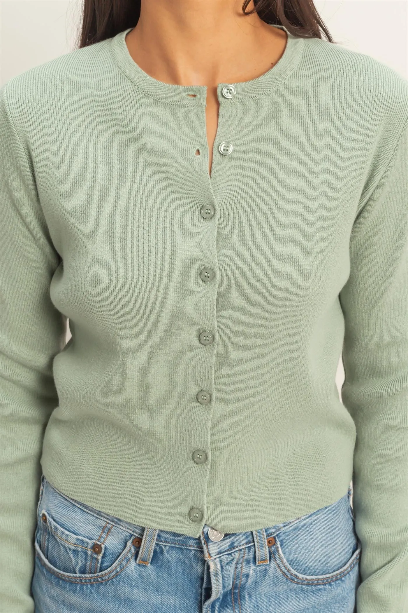 Ribbed Button Up Cardigan sold by U-NI-TY product image thumbnail 4