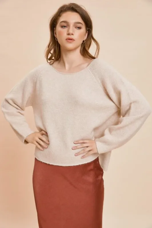 Raglan Sleeve Knit Top sold by U-NI-TY