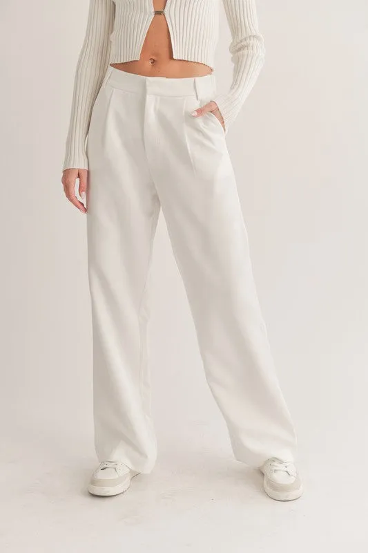Straight Leg Dressy Pants With Pockets sold by U-NI-TY