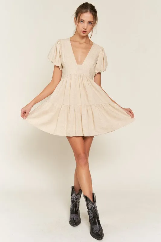 V Neck Mini Dress sold by U-NI-TY product image thumbnail 3