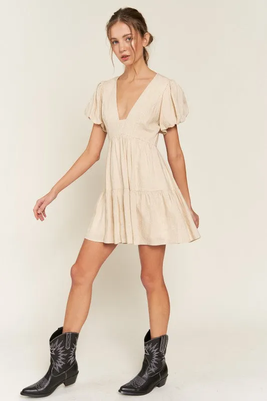 V Neck Mini Dress sold by U-NI-TY product image thumbnail 4