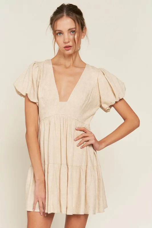 V Neck Mini Dress sold by U-NI-TY product image thumbnail 2