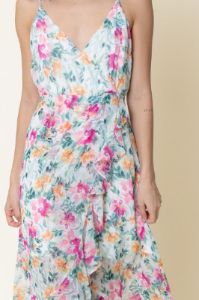 Sleeveless Flowy Floral Print Maxi Dress sold by U-NI-TY