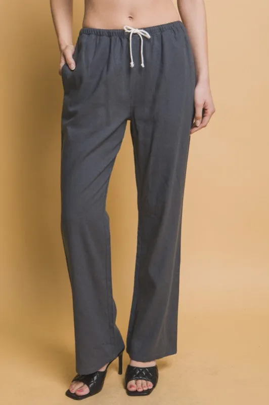 Tie Waist Linen Pants sold by U-NI-TY