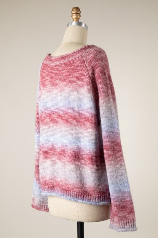 Striped Rainbow Soft Knit Sweater sold by U-NI-TY product image thumbnail 2