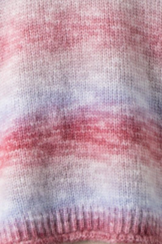 Striped Rainbow Soft Knit Sweater sold by U-NI-TY product image thumbnail 3