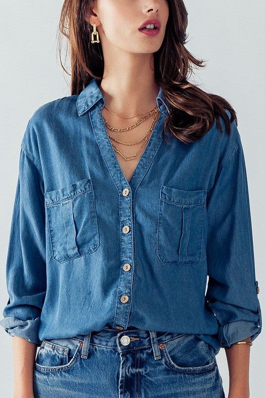 Tencel Button Down Shirt sold by U-NI-TY