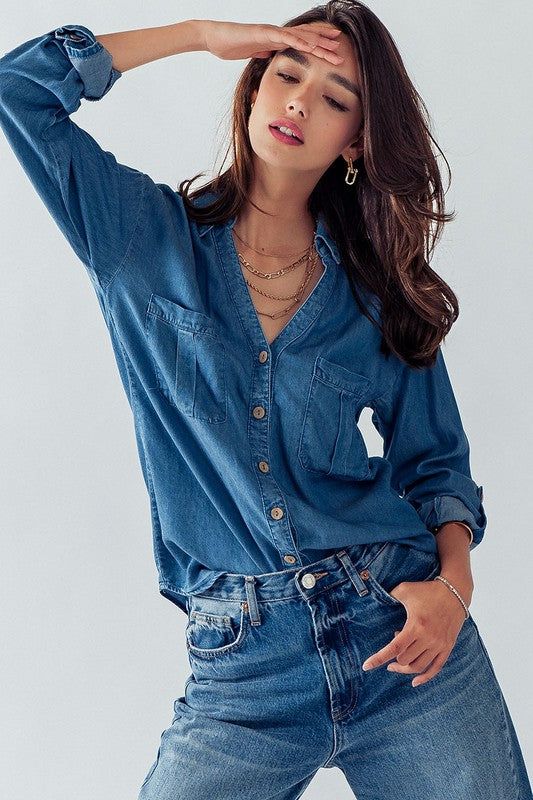 Tencel Button Down Shirt sold by U-NI-TY product image thumbnail 4