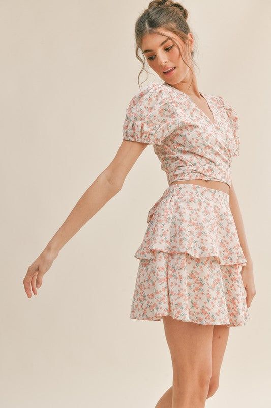 Floral Print Mini Skirt Set sold by U-NI-TY product image thumbnail 4